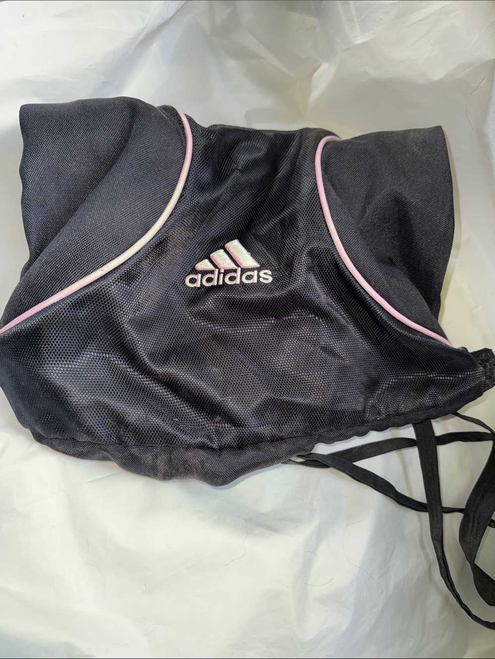 Adidas Black Lightweight BackPack With Pink Cute❤️